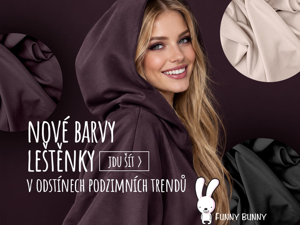Nové barvy máslové teplákoviny v podzimních trendy odstínech