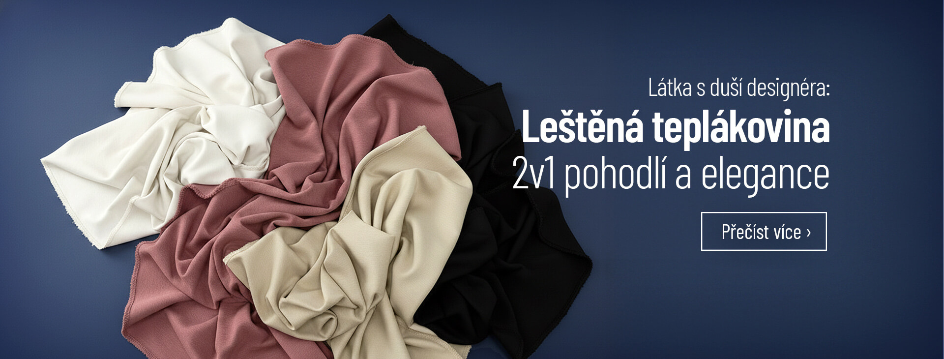 Látka s duší designéra: Leštěná teplákovina, 2v1 pohodlí a elegance