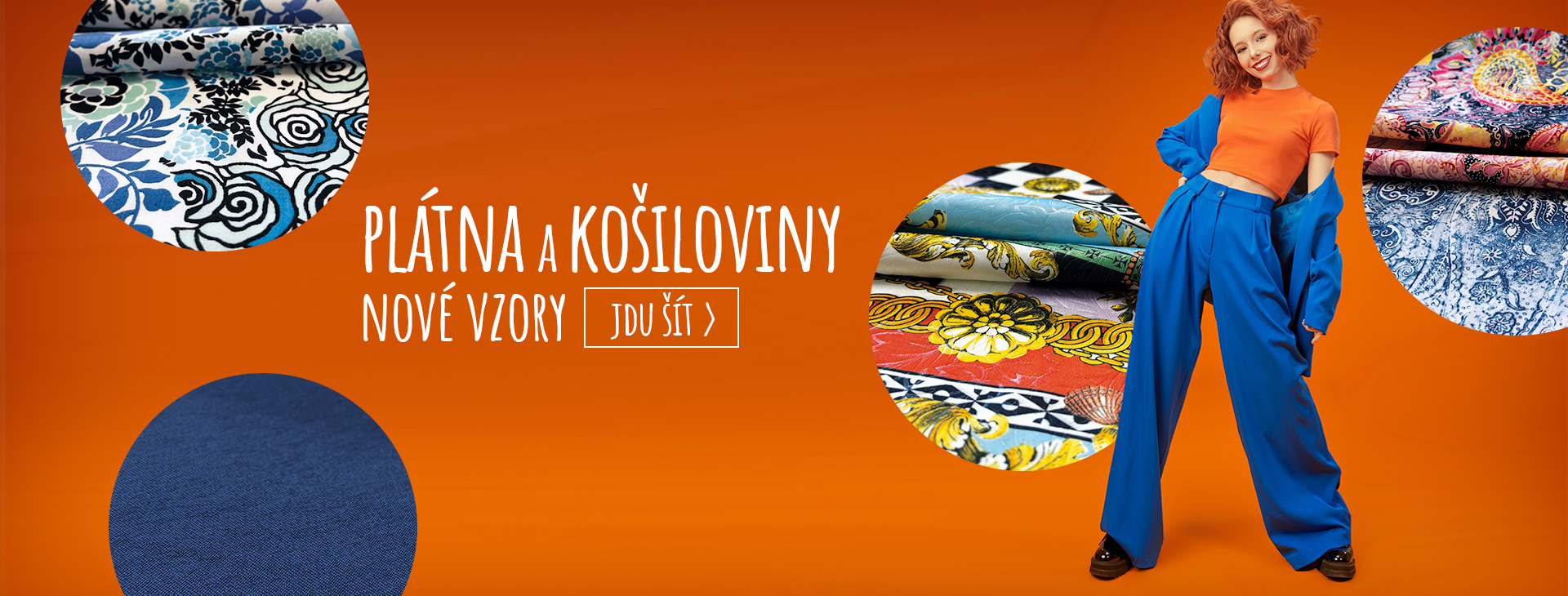 Plátna a košiloviny - nové vzory