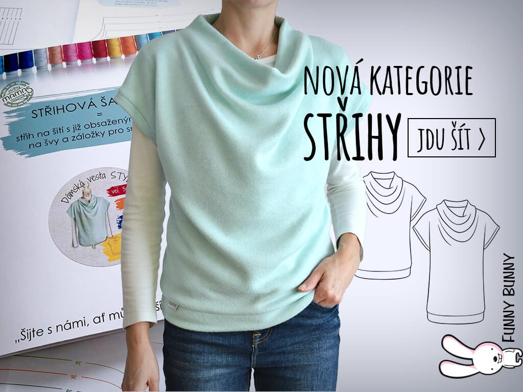 U nás koupíte nejen látky, ale také rovnou i zajímavé střihy!