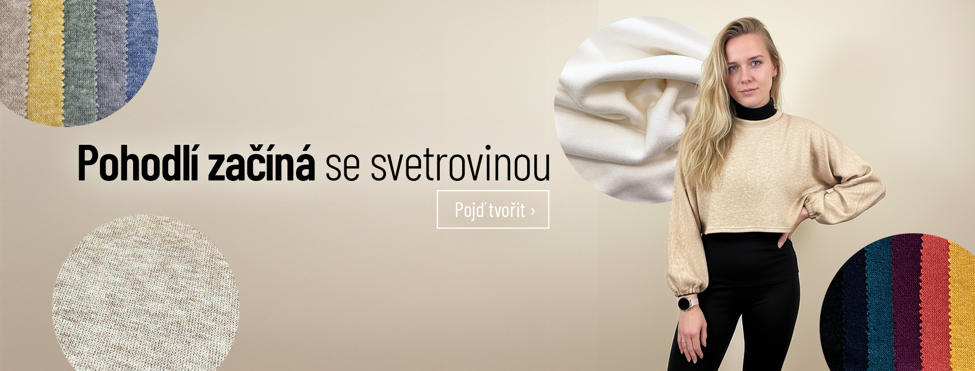 Pohodlí začíná se svetrovinou