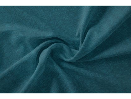 Tyrkysově modrá teplákovina s melírem