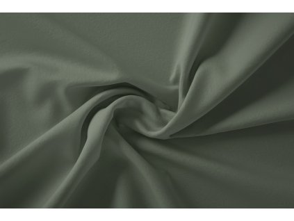 Zelená teplákovina khaki – nepočesaná