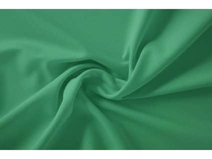 Smaragdově zelená látka teplákovina – počesaná
