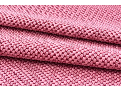 Červená teplákovina s 3D efektem