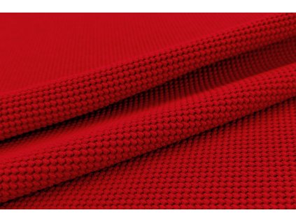3D teplákovina designová – krvavě červená