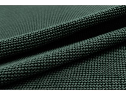 Tmavě zelená teplákovina s 3D efektem