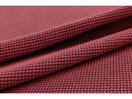 Rubínově červená teplákovina 3D efekt