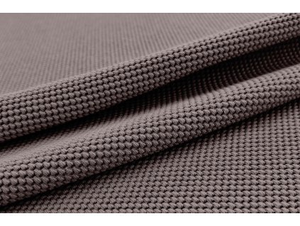 Teplákovina s 3D efektem hnědá taupe