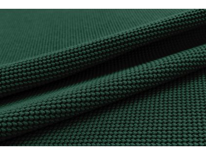 Lahvově zelená 3D plastická teplákovina