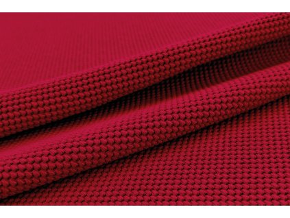 3D teplákovina plastická červená vánoční