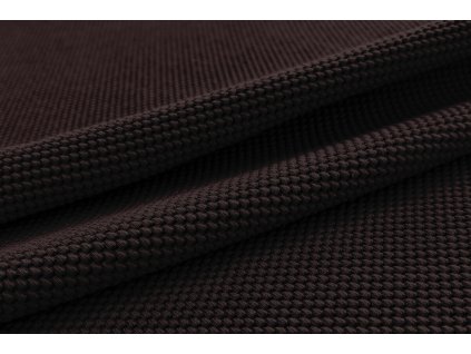 Hnědá látka – teplákovina s 3D efektem