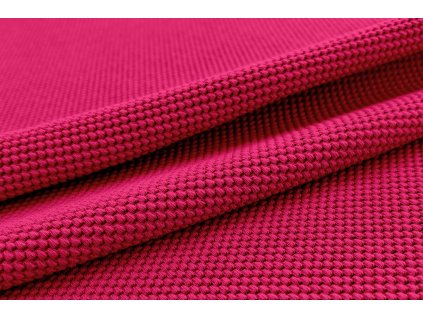 Růžová teplákovina s 3D plastickým vzorem v odstínu Fuchsie
