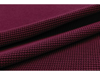 Vínově červená teplákocina s 3D plastickou strukturou