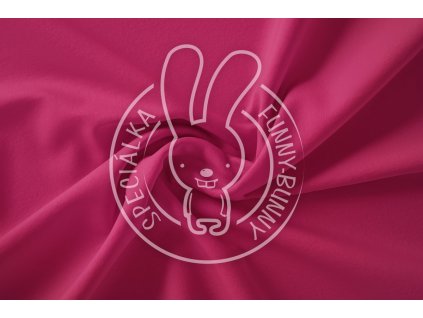 Tmavě růžová teplákovina počesaná – granátové jablko