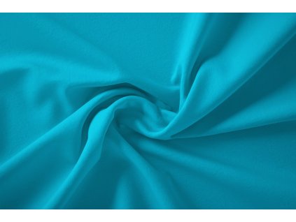 Počesaná teplákovina – šmoulí modrá