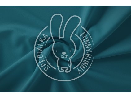 Zelenomodrá teplákovina Verde – počesaná