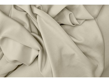 Latté béžová teplákovina leštěná, podobná máslové teplákově