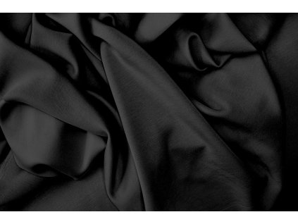 Teplákovina černá s leštěným efektem jako máslová teplákovina