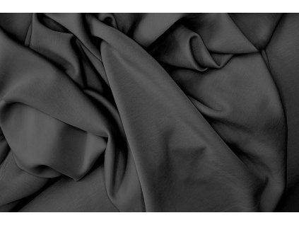 Tmavě šedá teplákovina leštěná, která se podobá máslové teplákově