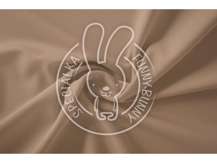 Nepočesaná béžová teplákovina Mocca