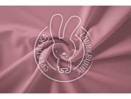 Růžová teplákovina Dusty pink