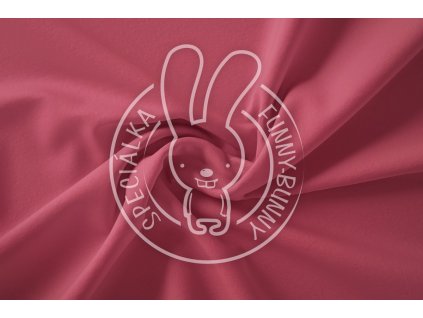 Nepočesaná teplákovina brusinkově červená