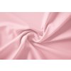 Teplákovina světle růžová Baby pink v nepočesané variantě rubové strany