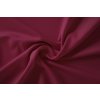 Vínově červená / bordó teplákovina s nepočestaným rubem