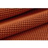Oranžová teplákovina 3D efekt – cihlová