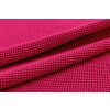 Růžová teplákovina s 3D plastickým vzorem v odstínu Fuchsie