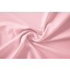 Počesaná teplákovina světle růžová Baby pink počesaná