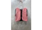Obojstranná vesta pink bouclé/čierna