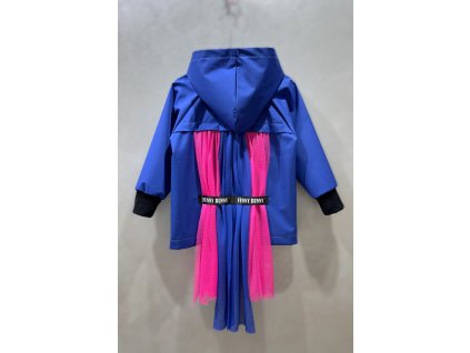 Soft bundička "farebný POP" modrá