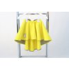 Točivá pískacia sukňa žltá