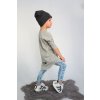 Pískacia skate čiapka s lemom - tmavo sivá