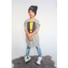 Pískacia skate čiapka s lemom - tmavo sivá