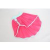 Kraťasy s pískacou sieťovanou sukňou mint/ružová