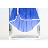 Kraťasy s pískacou sieťovanou sukňou biela/kráľovská modrá