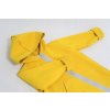 Pískací softshellový kabátik žltý