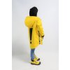 Zimná bunda s výkričníkom žltá/čierna