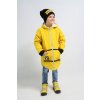 Zimná bunda s výkričníkom žltá/čierna