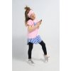 FunnyBunny predĺžené pískacie tričko baby ružová/pásik modrá