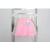 Pískacia sukňa s lampasmi baby ružová/metalická koženka