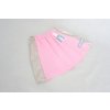 Pískacia sukňa s lampasmi baby ružová/metalická koženka