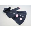 Prechodný šušťákový skladaný kabátik tm.modrá/baby ružová