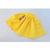 Pískacia sukňa s prackou a vreckom žltá