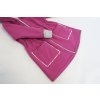 Pískací softshellový kabát s chĺpkovým rubom stiahnutý v páse - purpur