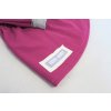 Pískací softshellový kabát s chĺpkovým rubom stiahnutý v páse - purpur