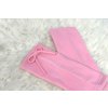 Štucne s mašľou flis baby ružová